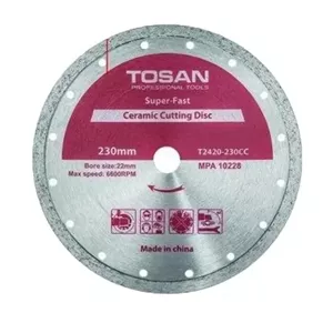 صفحه سرامیک بر توسن 230 میلی متر مدل T2420-230CC