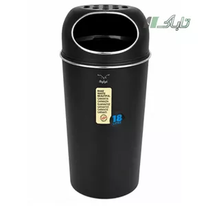شفق سطل جاسیگاری دار(18 لیتر) مشکی L70