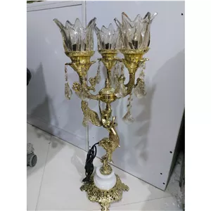 آباژور برنجی سه شلعه