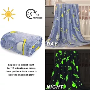 پتو مسافرتی یک نفره طرح شب نما