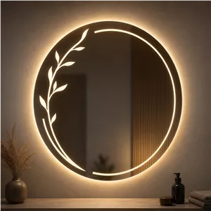 آینه بک لایت گرد مدل برگاموت
