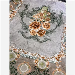 پتو ابریشمی گلدار دو نفره 