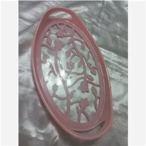 دیس پلاستیکی پشت گل برجسته 