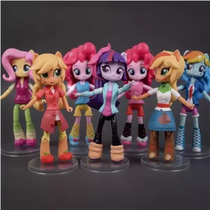 ست 6 عددی فیگور دختران اکواستریا (Equestria Girls) - پونی کوچولو