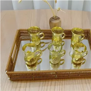سینی حصیری پلاستیکی ارغوان بافی