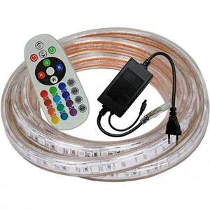ریسه شلنگی هفت رنگ 5 متری RGB ریموت دار SMD5050 ضد آب
