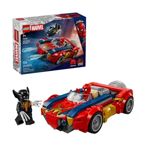 لگو 134 تکه سری Marvel مدل Spider-Man Car vs. Venomized Wolverine کد 76336