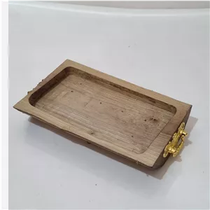 سینی چوبی دونفره چوب یتیکه گردو