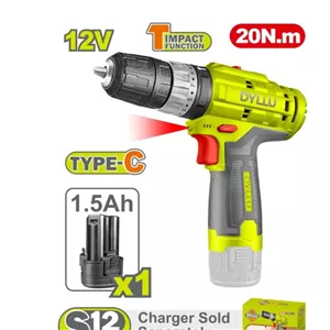 دریل پیچ گوشتی شارژی چکشی 20ولت دایلو مدلDTCDP521