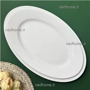 دیس تک چینی زرین طرح سفید ایتالیا اف ( یک عدد ) 
