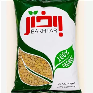 عدس باختر درجه یک دستچین بسته 900 گرمی