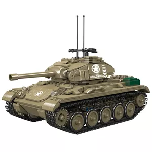 لگو مولد کینگ 20043 ماشین تانک M24 Chaffee Tank کنترلی