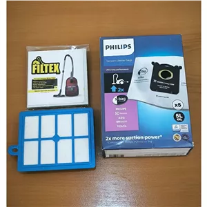 پاکت(کیسه )جارو برقی فیلیپس 9174همراه فیلتر ورودی و فیلتر خروجی 