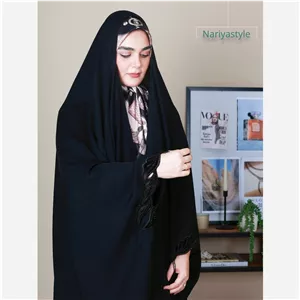 چادر عربی گلدوزی آشا جواهردوزی کرپ حریر