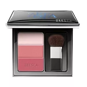 رژگونه سه رنگ زیسی ZEESEA اصل مدل concealer blusher رنگ میدنایت رز Midnight Rose