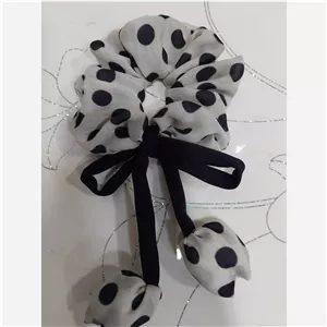 کش مو اسکرانچی آویز دار-کد4