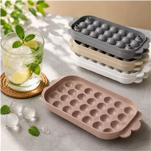 قالب یخ و ژله 2 تکه توپی درب دار 