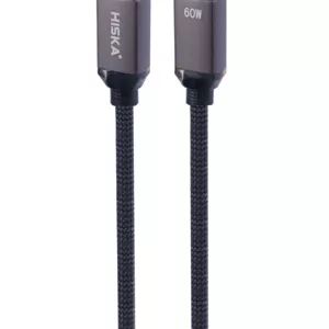 کابل تبدیل USB-C به USB-C فست شارژ 60 وات هیسکا LX-801CC طول 1 متر های کالا