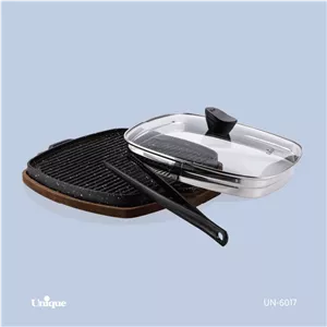 گریل مربع بزرگ با چوب با انبر یونیک کد UN-6017