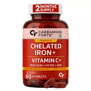 قرص آهن کلاته و ویتامین C کاربامید فورته (Carbamide Forte) 60 عددی