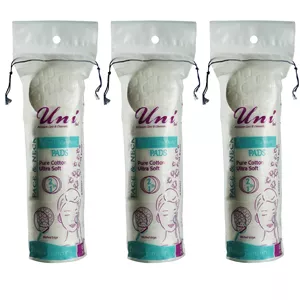 پد آرایشی یونی لد مدل Ultra Soft سه بسته 80 عددی