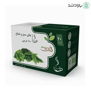 دمنوش چای سبز و نعنا هوتی