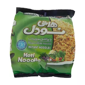 هاتی نودل هاتی کارا با طعم سبزیجات - 77 گرم بسته 5 عددی