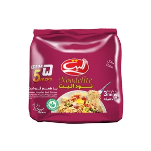 نودل با طعم گوشت الیت - 75 گرم بسته 5 عددی