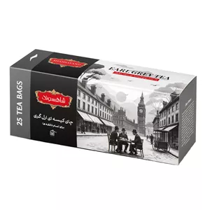 چای سیاه کیسه ای معطر ارل گری شاهسوند - 50 گرم بسته 25 عددی