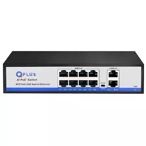 سوییچ 8 پورت POE کیو پلاس PL-P8002G