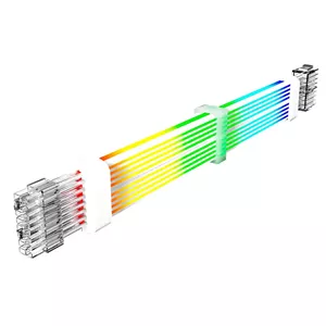 کابل اسلیو 2x8 پین VGA CPU گیم مکس White