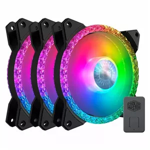 فن کیس کولر مستر MasterFan MF120 Prismatic ARGB سایز 120 میلی متر بسته 3 عددی