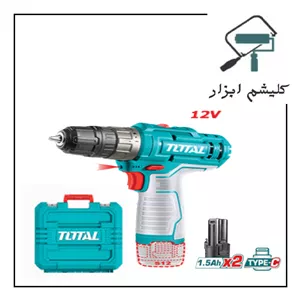 دریل شارژی 12 ولت دو باتری توتال TDLI12202 