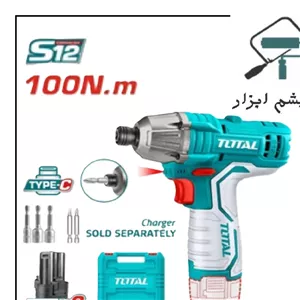 دریل شارژی 12 ولت ضربه ای توتال مدل TLRLI2015