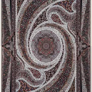 فرش کاشان 700 شانه کلکسیون نوستالژی طرح کهکشان (رنگبندی متنوع)