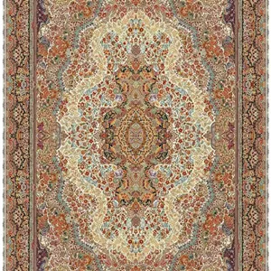 فرش کاشان 700 شانه کلکسیون نوستالژی طرح گلستان (رنگبندی متنوع)
