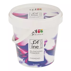 پودر دکلره گلباران مدل shine وزن 500 گرم رنگ الماسی