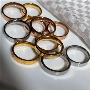 انگشتر کارتیه طلایی نقره ای و مسی سایزبندی