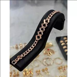 دستبندزنانه وای اس ایکس رنگ ثابت طرح طلاکیفیت عالی ارسال رایگان کد6