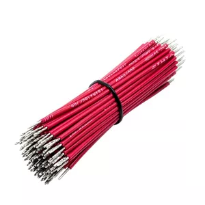 سیم دو سر قلع 10 سانتی سایز 0.5 مجموعه 100 عددی
