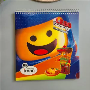 دفتر نقاشی سیمی 100 برگ جلد پ پ طرح لگو - کد 094