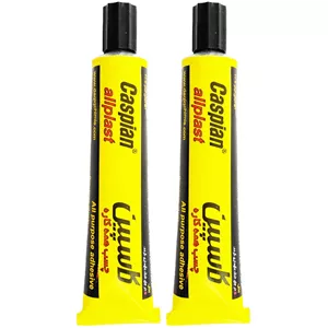 چسب همه کاره کاسپین مدل allplast حجم 50 میلی لیتر بسته 2 عددی