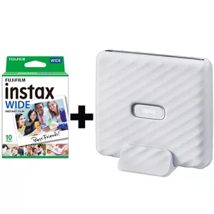 پرینتر فوجی فیلم رنگی تک کاره با چاپ عکس مدل Instax Link Wide، سایز چاپ کاغذ عکس، قابلیت شارژ، اتصال به بلوتوث، به مدل 1