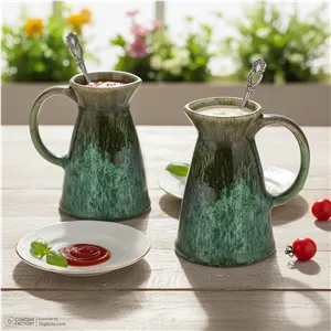 سس خوری سرامیکی بومی مدل ماربل مجموعه 2 عددی مدل 1