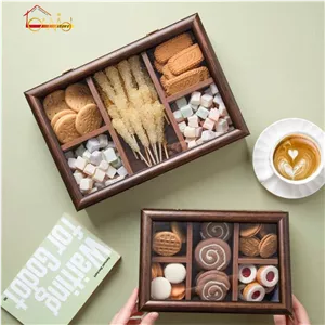 جعبه تیبگ 5 خانه چوبی در دو سایز (بزرگ و کوچک)