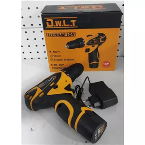 دریل شارژی 18 ولت گیربکسی دو حالته دیوالت مدل DIB-18V تک باتری