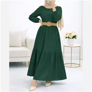 پیراهن ململ طرح آیدا یقه گره ای سایز 38 تا 48