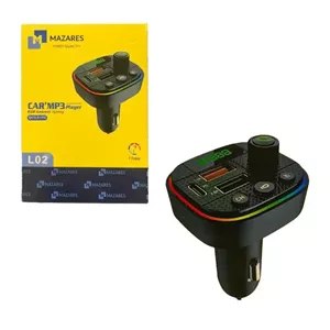 اف ام پلیر و شارژر فندکی خودرو MAZARES مدل L02 با PD 36W و بلوتوث 5.3