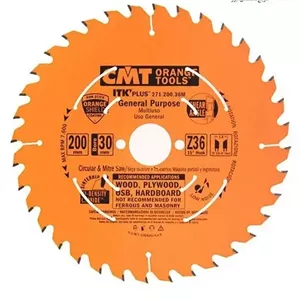 تیغ اره الماسه چوب بر سی ام تی 200x36 مدل 271.200.36M (کد 1)