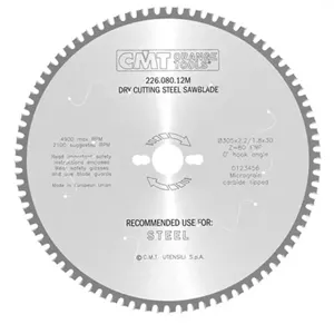 تیغ اره الماسه آهن بر سی ام تی 305x80 مدل 226.080.12m (کد 1)